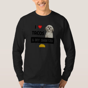 T-shirt J'adore les tacos et la nourriture mexicaine de mo