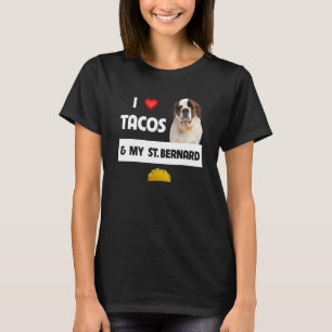 T-shirt J'adore les tacos et la nourriture mexicaine de mo