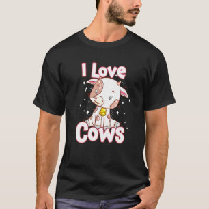 T-shirt J'adore les vaches Enfants mignons