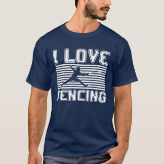 T-shirt J'adore l'escrime drôle