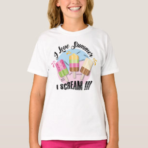 T-shirt J'adore l'été - Je crie !!!