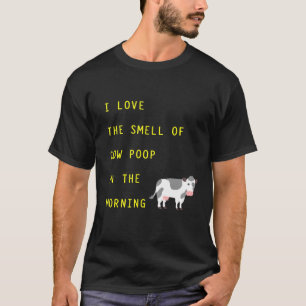 T-shirt J'adore l'odeur de la bouse de vache dans la ferme