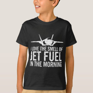 T-shirt J'adore l'odeur du Jet Fuel dans le matin F-35 F