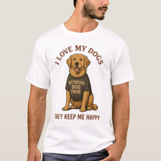 T-shirt J'adore mes chiens.