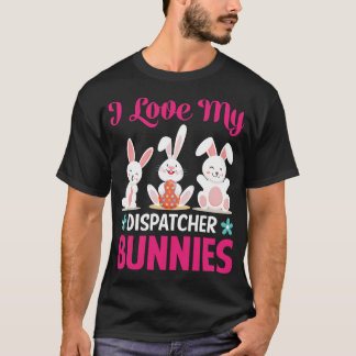 T-shirt J'adore mes lapins de dispatcher