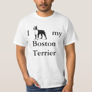 T-shirt J'adore mon Boston Terrier