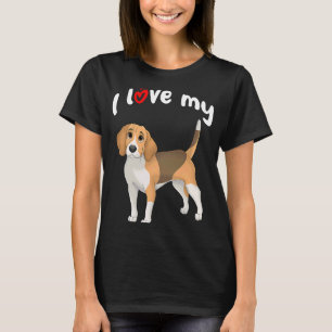 T-shirt J'adore mon chien Beagle