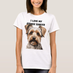 T-SHIRT J'ADORE MON CHIEN BIEWER TERRIER
