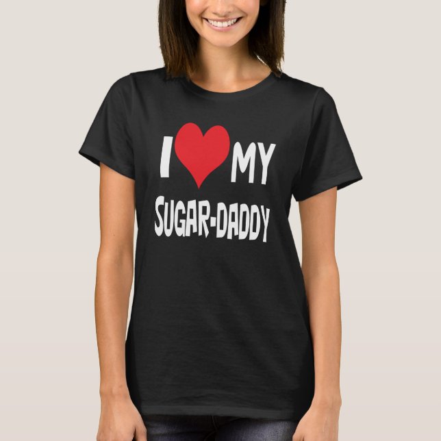 T-shirt J'adore mon papa-sucre. (Devant)