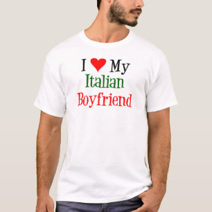 T-shirt J'adore mon petit ami italien