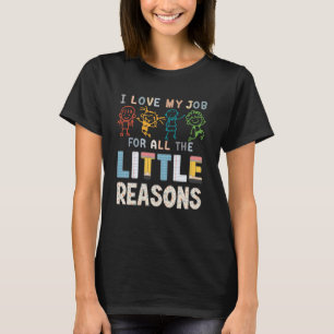 T-shirt J'adore mon travail pour toutes les petites raison