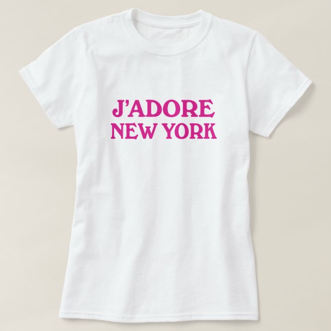 T-shirt J'adore New York (Design devant)