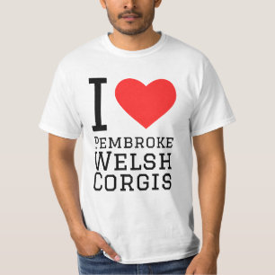 T-shirt J'adore pembroke welsh corgis