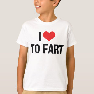 T-shirt J'adore Péter - Humour de Pet Drôle