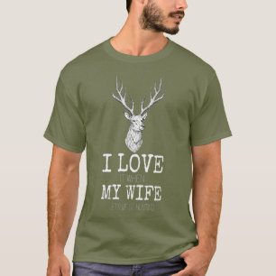 T-shirt J'adore quand ma femme me laisse aller à la chass