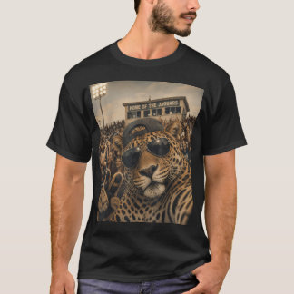 T-shirt Jaguar Étudiant Drôle Selfie Vintage Jour de Match