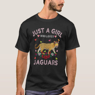 T-shirt Jaguar Lover Femme Don Juste Une Fille Qui Aime Ja