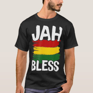 T-shirt Jah Bless Reggae Rasta Rastafari Jamaïcain