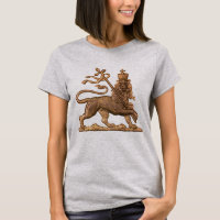 Jah Lion de l'armée de Juda Rastafari Filles Chemi