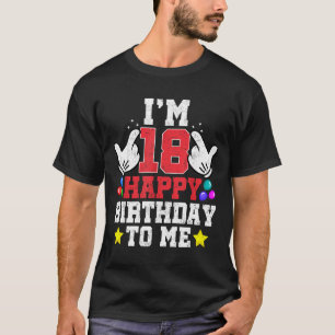 T-shirt J'ai 18 ans Joyeux Anniversaire à Moi 18ème Annive