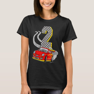 T-shirt J'Ai 2 Ans Racing Car Toddler Crew 2nd Birth