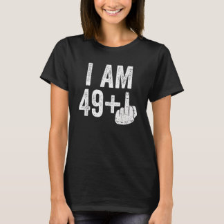 T-shirt J'Ai 49 Plus Moyen Doigt 50e Anniversaire