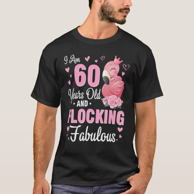 T-shirt J'Ai 60 Ans Et Je Frappe Fabuleux Joyeux Birt (Devant)