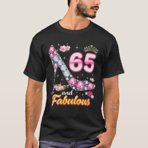 T-shirt J'ai 65 ans et fabuleux joyeux 65ème anniversaire