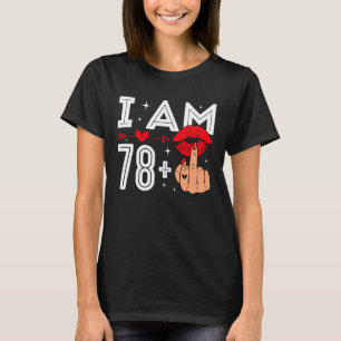T-shirt J'ai 78 ans plus 1 doigt du milieu 79e anniversair