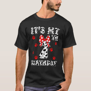 T-shirt J'ai 7 ans Enfants Dalmatiens C'est mon anniversai