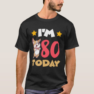 T-shirt J'ai 80 ans aujourd'hui
