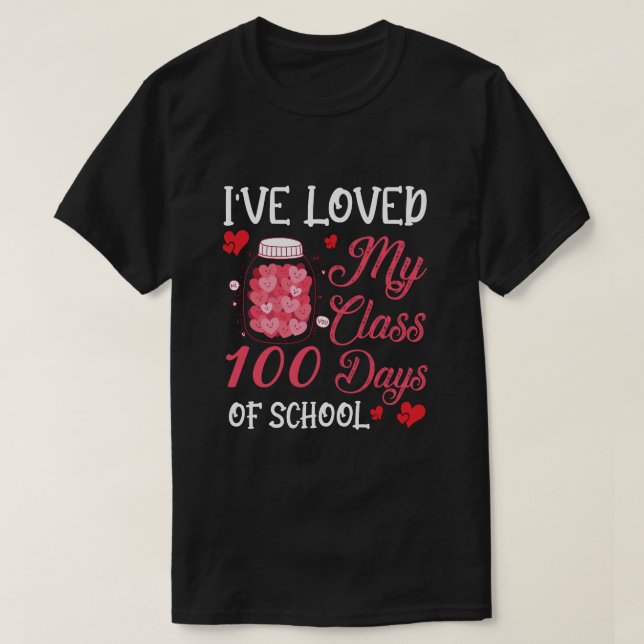 T-shirt j'ai adoré ma classe 100 jours d'école (Design devant)