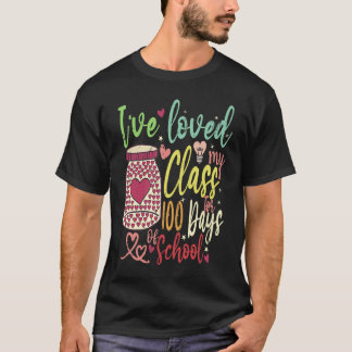 T-shirt J'ai aimé ma classe pendant 100 jours de cœurs d'é