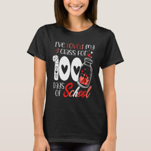 T-shirt J'Ai Aimé Ma Classe Pendant 100 Jours D'Enseignant