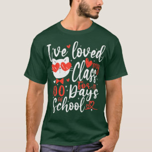 T-shirt J'Ai Aimé Ma Classe Pour 100 Jours D'Amour Chat À