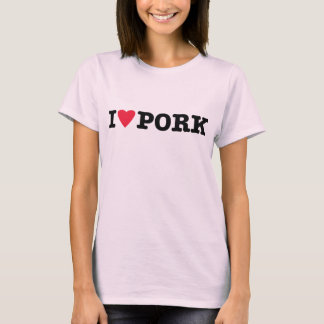 T-shirt j'ai aussi du porc au coeur