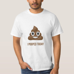T-shirt J'ai balancé aujourd'hui Poo Emoji avec Proctologi