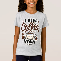 T-Shirt J'ai Besoin de Café Maintenant Cadeau Drôle pour l