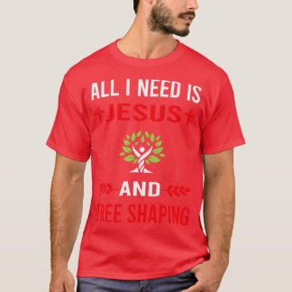 T-shirt J'Ai Besoin De Jésus Et Arbre Façonner Arborsculpt