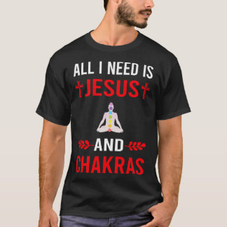 T-shirt J'Ai Besoin De Jésus Et Chakra Chakras