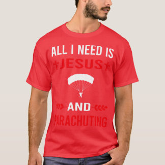 T-shirt J'Ai Besoin De Jésus Et Parachutiste Parachutiste