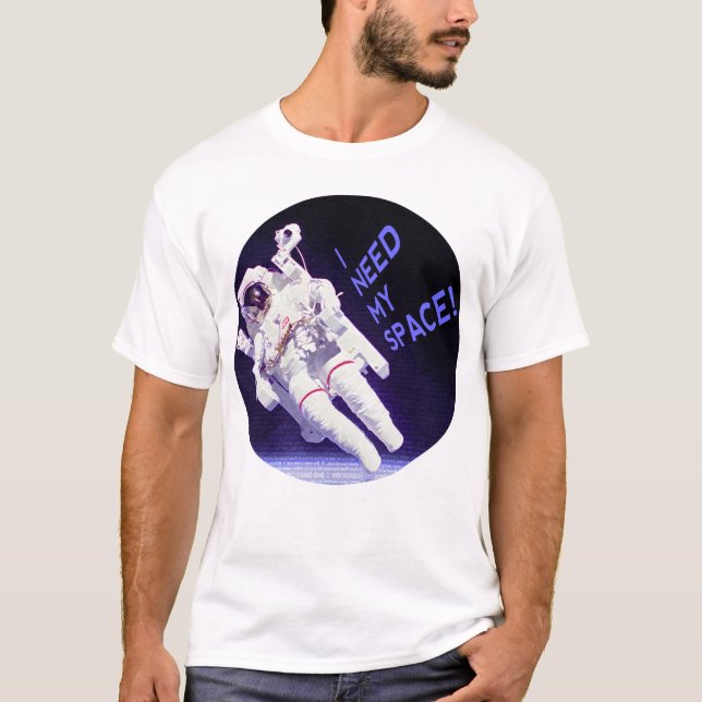 T-shirt J'ai besoin de mon espace, cercle (Devant)