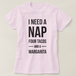 T-shirt J'ai besoin de petit somme et de tacos