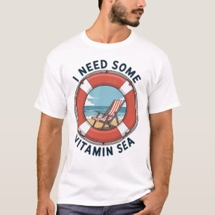 T-shirt J'ai besoin de vitamine mer