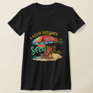 T-shirt J'ai besoin de vitamine mer