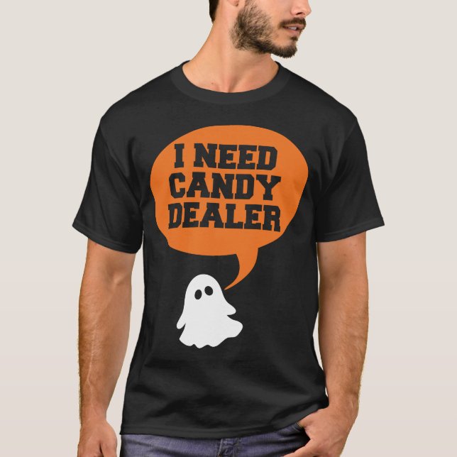 T-shirt J'ai besoin d'un marchand de bonbons - drôle de te (Devant)