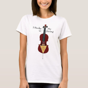 T-shirt J'ai cassé mon G - ficelle (le violoncelle)