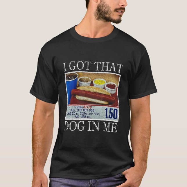 T-shirt J'Ai Ce Chien En Moi Drôle Chiens Chauds Combo M'O (Devant)