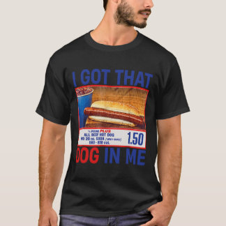 T-shirt J'ai Ce Chien En Moi Drôle De Combo Hotdogs 4 Juil