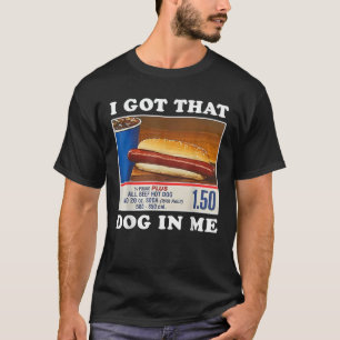 T-shirt J'Ai Ce Chien En Moi Drôle Hot Dog Femmes Hommes